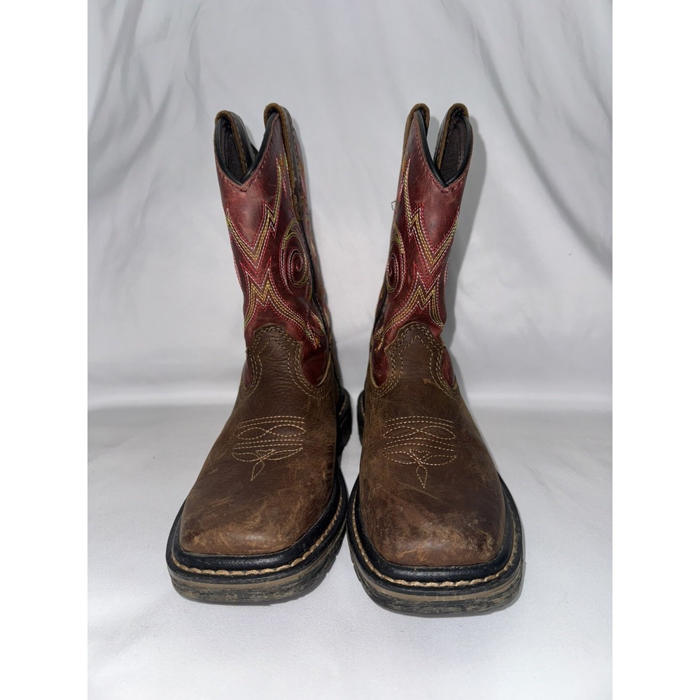 Georgia Boot Kids 13m Red Cowboy Shoes‎ - Picture 2 of 4